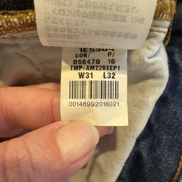 Abercrombie & Fitch Jeans Mens 31x30 Blue The A&F Classic Straight Button Fly - Picture 11 of 14